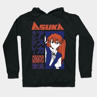 Asuka Langley Eva Japanese Aesthetics Red Blue Hoodie